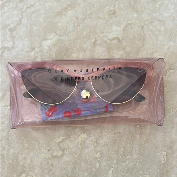 Quay Australia Pink Retro Cat-Eye Sunglasses - Picture 8 of 8